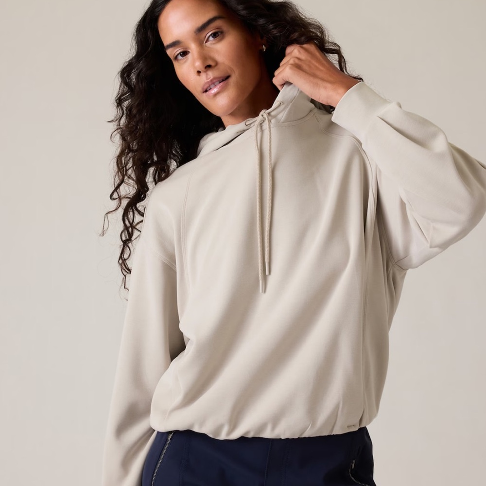 Athleta Seasoft Bubble Hem Hoodie